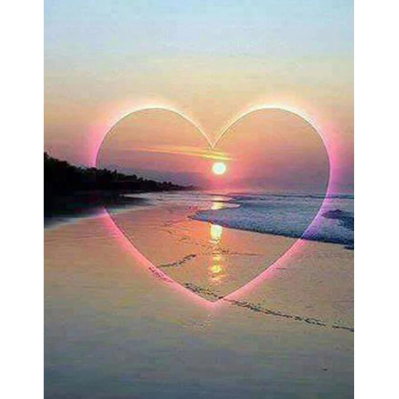 Sea Love beach I miss u 5d diy алмазная живопись наборы для вышивки крестиком