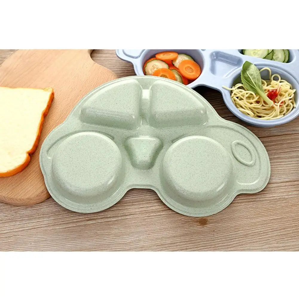 деревянная посуда Милая мультипликационная форма автомобиля миска тарелка для