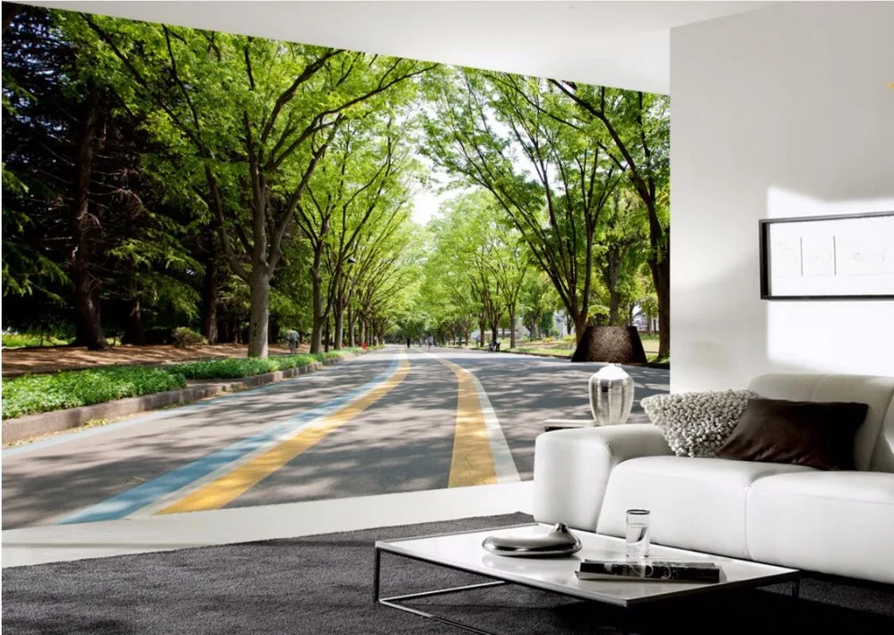

3d wallpaper custom photo mural Nature park boulevard 3d wall murals wallpaper for walls 3 d living room decoration painting