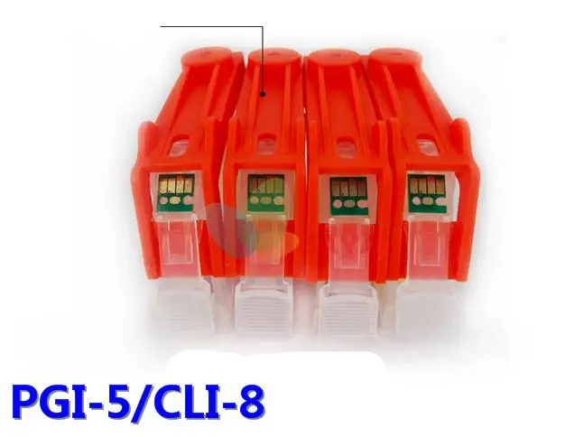 5 шт. пустой многоразовый картридж PGI-5BK серии для canon iX4000 ix5000 MX700 MX850 MP500 MP510 MP520 MP530 MP600 с чипами