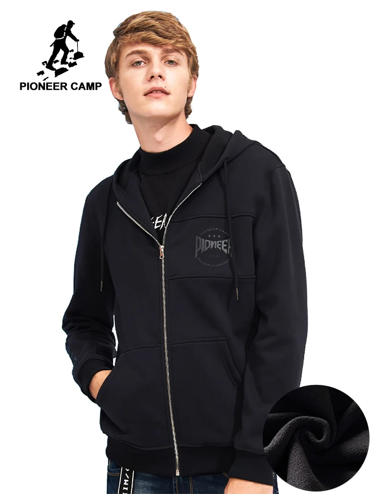 Толстовка мужская зимняя на молнии 100% хлопок AWY701217|brand hoodie men|fashion menhoodies men |
