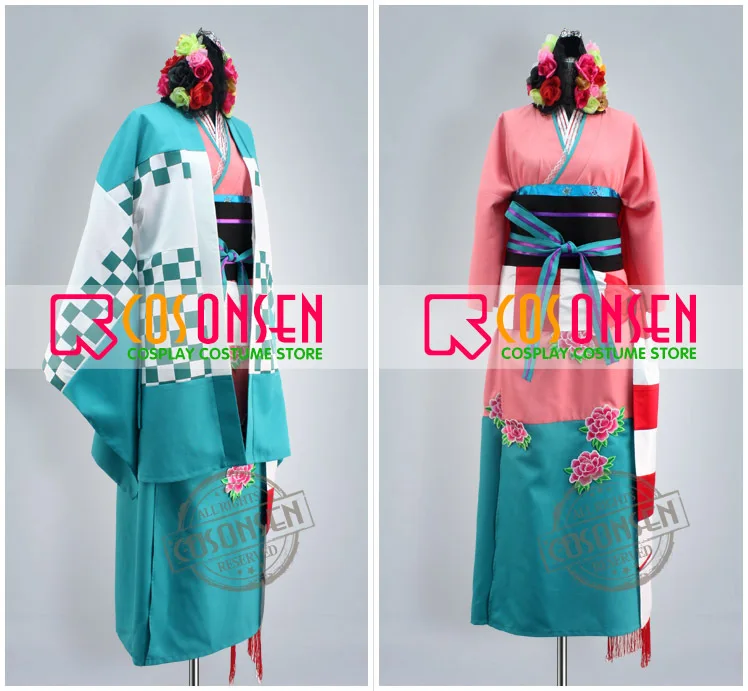 Косплей ONSEN Ao no Exorcist Shiemi Moriyama Костюм Кимоно все размеры | Тематическая одежда и