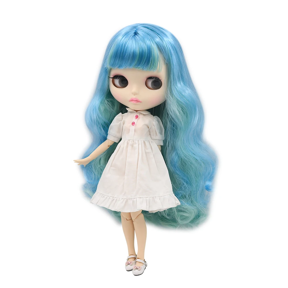 Ледяной DBS Blyth кукольные 1/6 шарнирное тело новая матовая лицевая сторона из белой