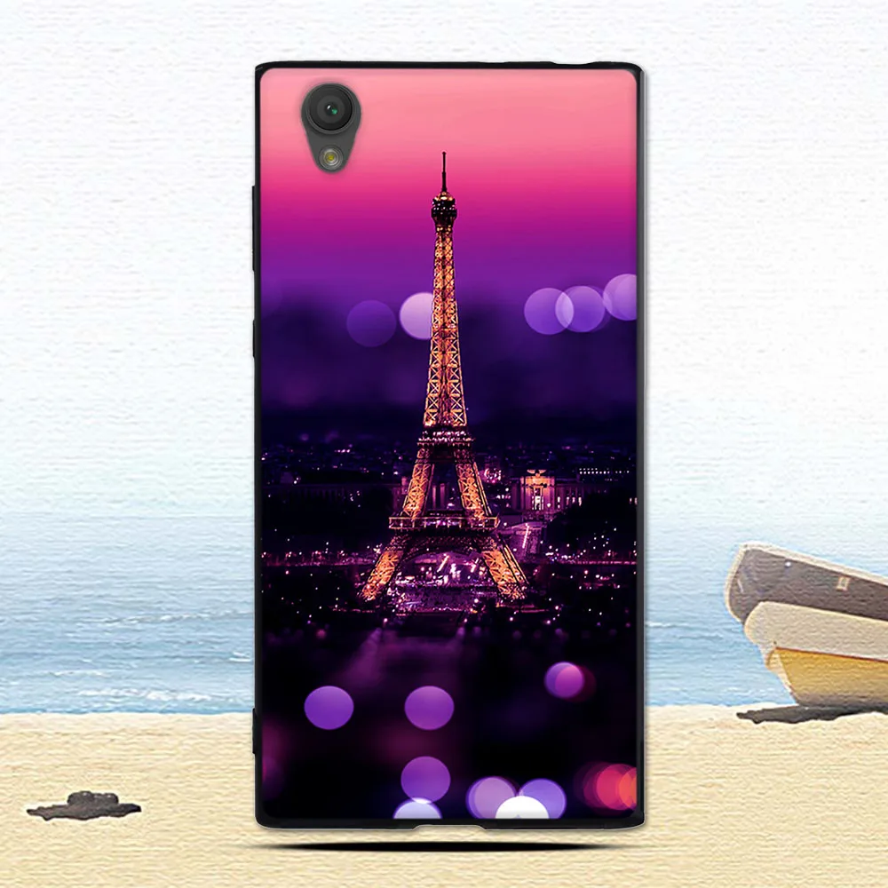 Чехол из ТПУ для Sony Xperia L1 G3311 G3312 черный чехол с рисунком чехлы телефонов