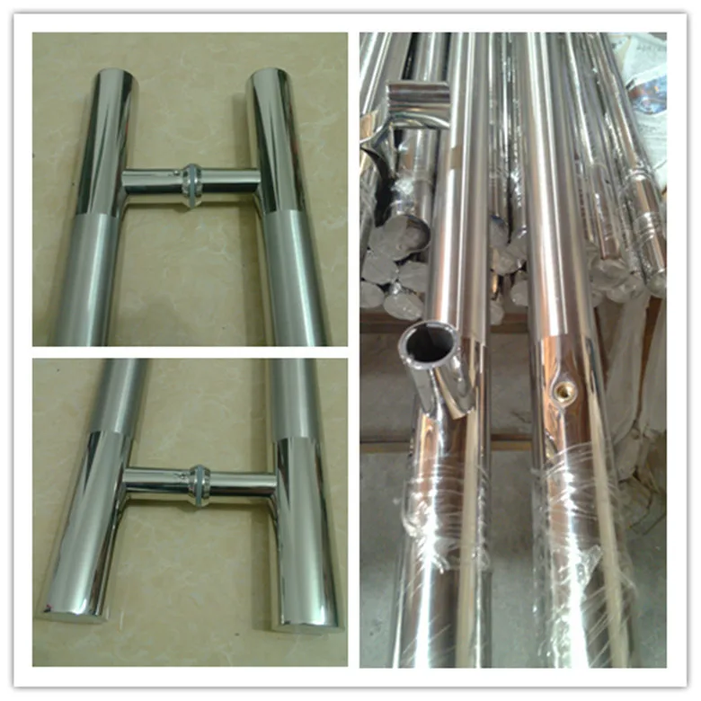 Special offer free shipping thick glass door handle 801 stainless steel pipe 304 light sand pull hands | Обустройство дома