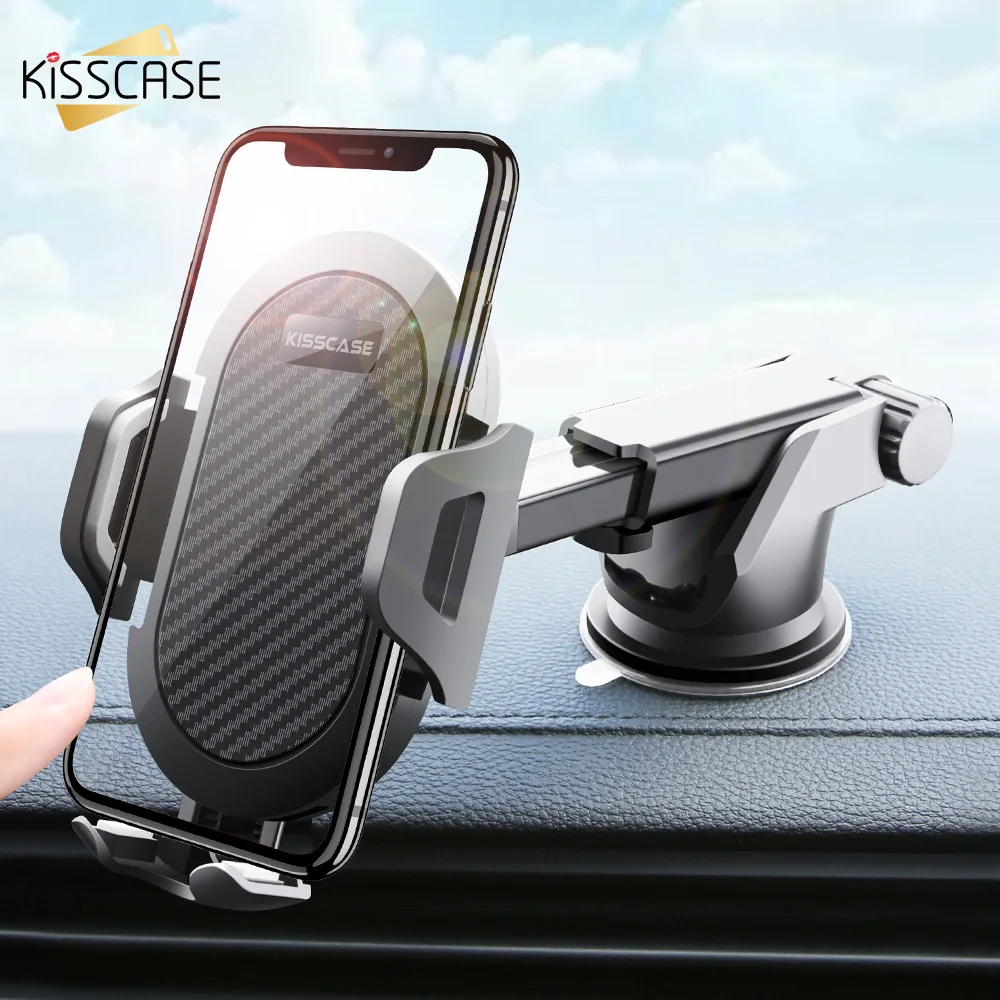 KISSCASE лобовое стекло гравитационная присоска Автомобильный держатель для телефона iPhone X держатель для телефона в автомобиль поддержка мобильного телефона для samsung A50/M20/A30