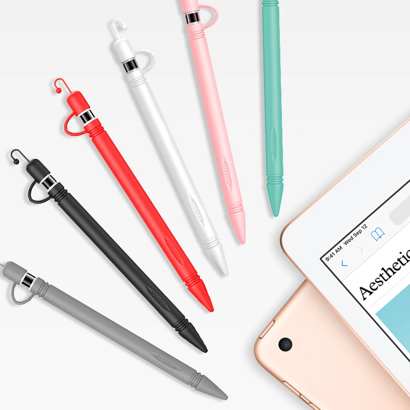Мягкий силиконовый чехол для Apple Pencil, стилус для Apple, 360, полный защитный чехол, коннектор для iPad Pro Tablet
