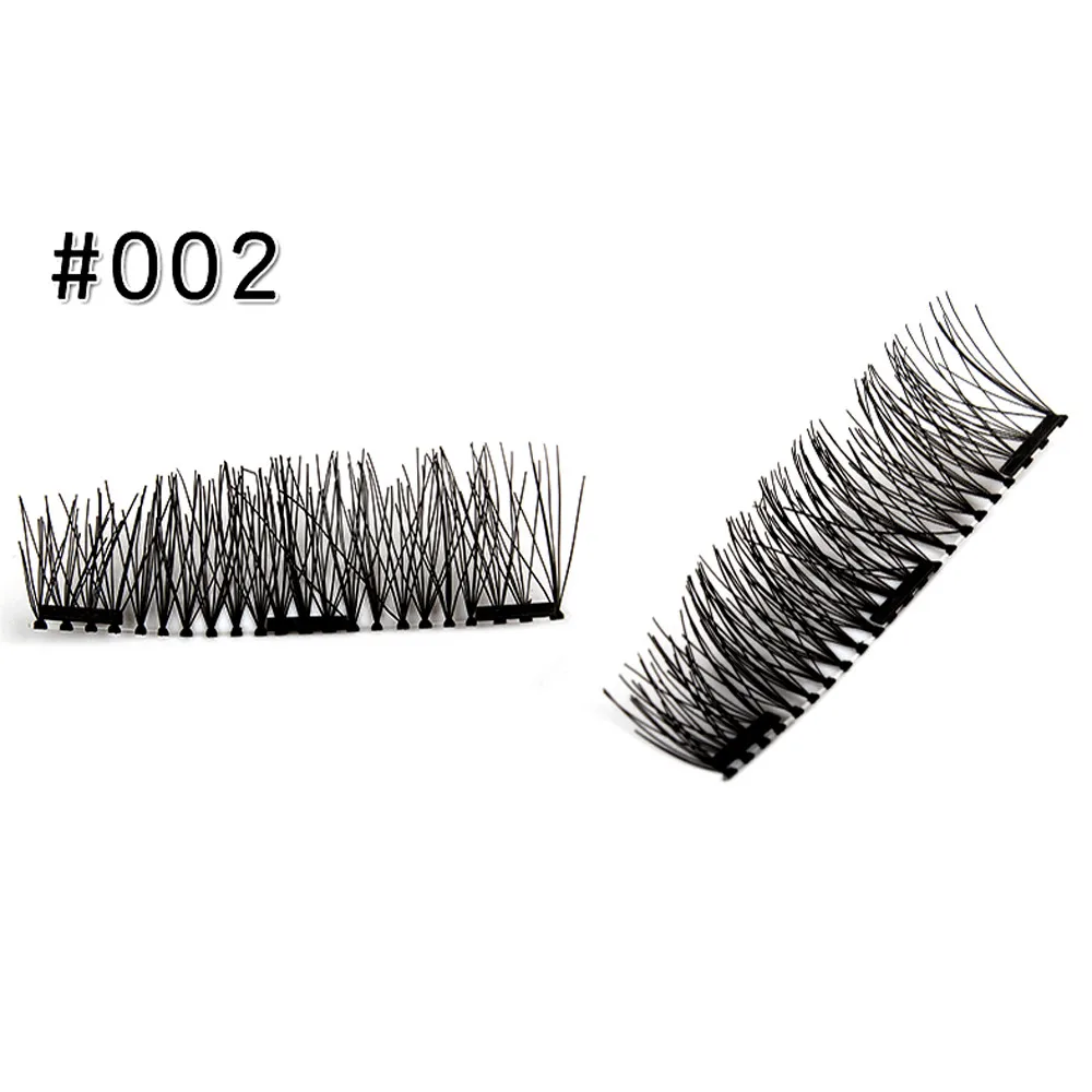 Женские объемные магнитные ресницы LULAA двойные накладные ручной работы