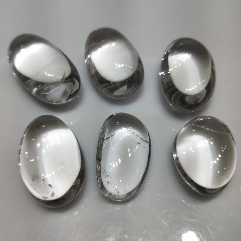 6pcs natural clear quartz crystal Gravel stones crystals specimen reiki healing Rock minerals fish tank home Decoration 30-40mm | Дом и сад