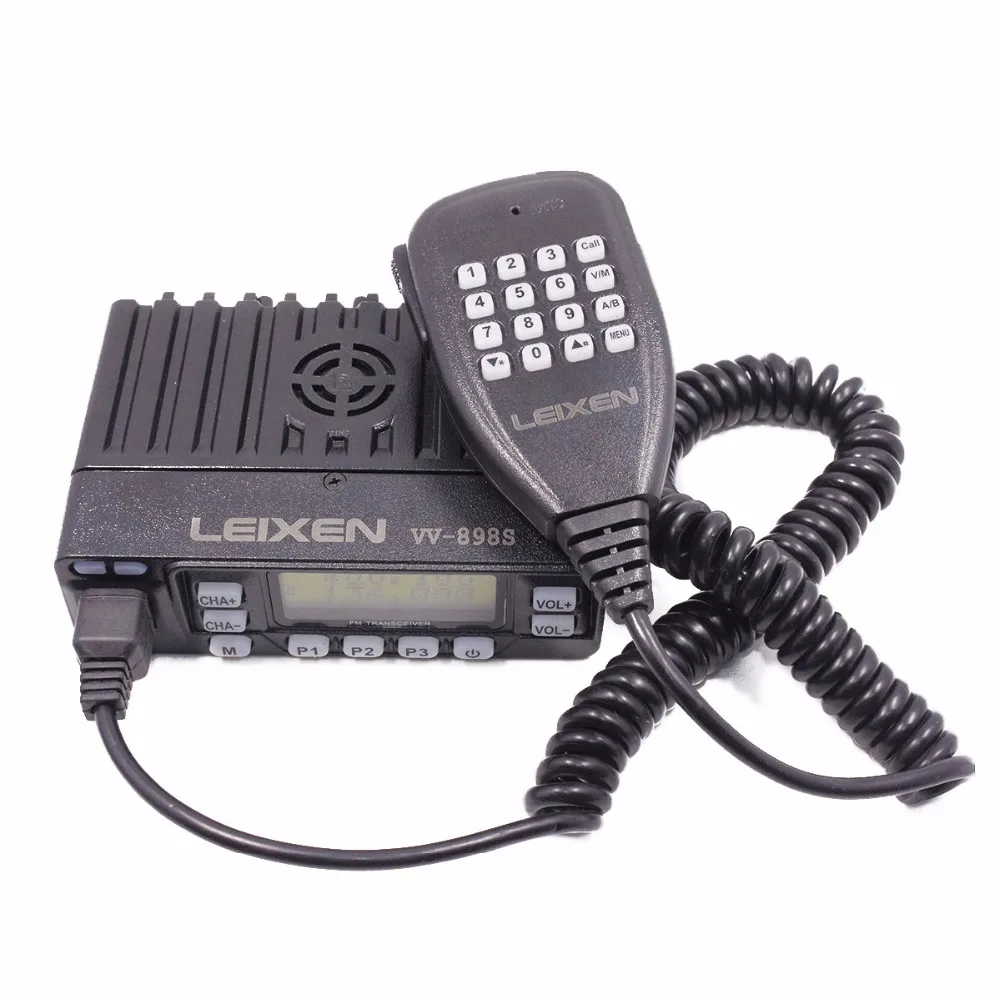 LEIXEN мини радиоприемник 25 Вт два диапазона VHF UHF 144/430 МГц L/M/H:4 Вт/10 Вт/25 мобильное