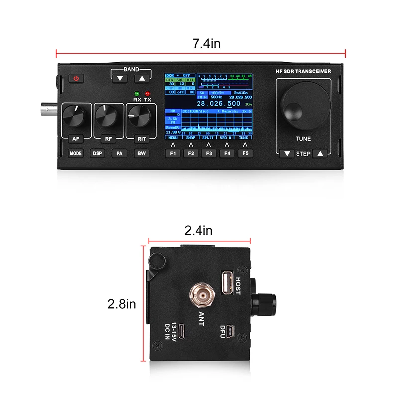 Новое поступление RS-978 SSB HF SDR HAM Радио 1,8-30 МГц SSB HF трансивер с 3800 мАч литий-ионный аккумулятор