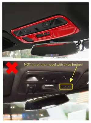 

ABS красный Интерьер Передняя лампа для чтения накладка 1 шт для Chevrolet Camaro 16-19