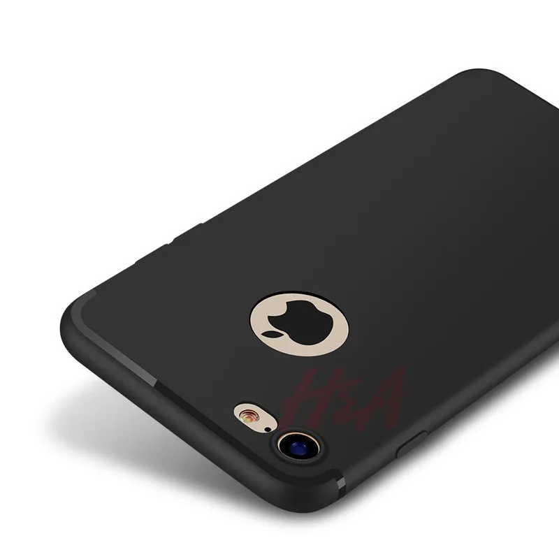 Ультратонкий силиконовый чехол H& A для iphone 7, 6, 6 S, 8 X, черный чехол, мягкий ТПУ матовый чехол для телефона, для iphone 7, 8 plus