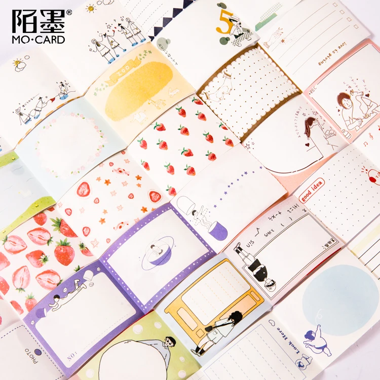Креативная клейкая лента Kawaii Strawberry для письма с квадратными нотами васи DIY