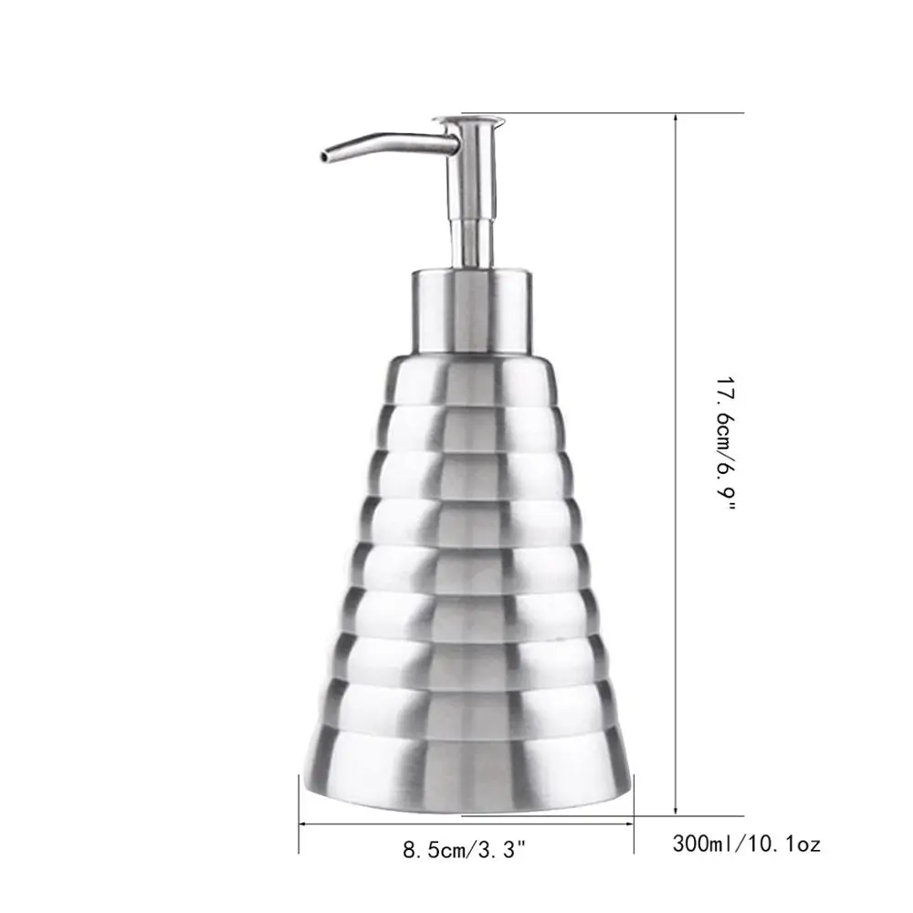 Дозатор мыла из нержавеющей стали серебристого цвета 300 мл|dispenser products|soap dispenser