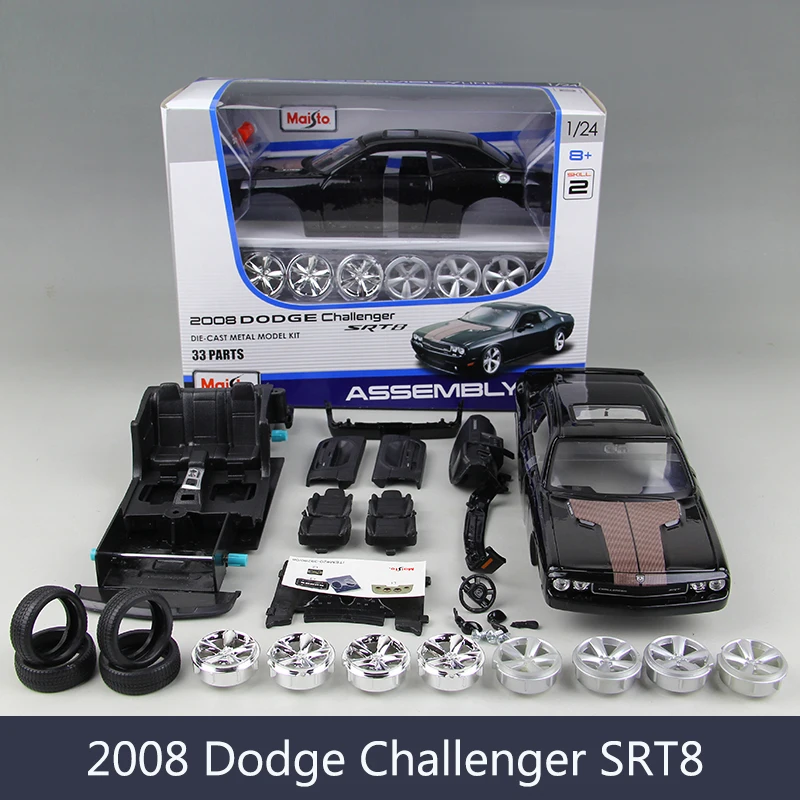 1:24 модель автомобиля DG Challenger SRT8 мышечные автомобили автомобиль из сплава