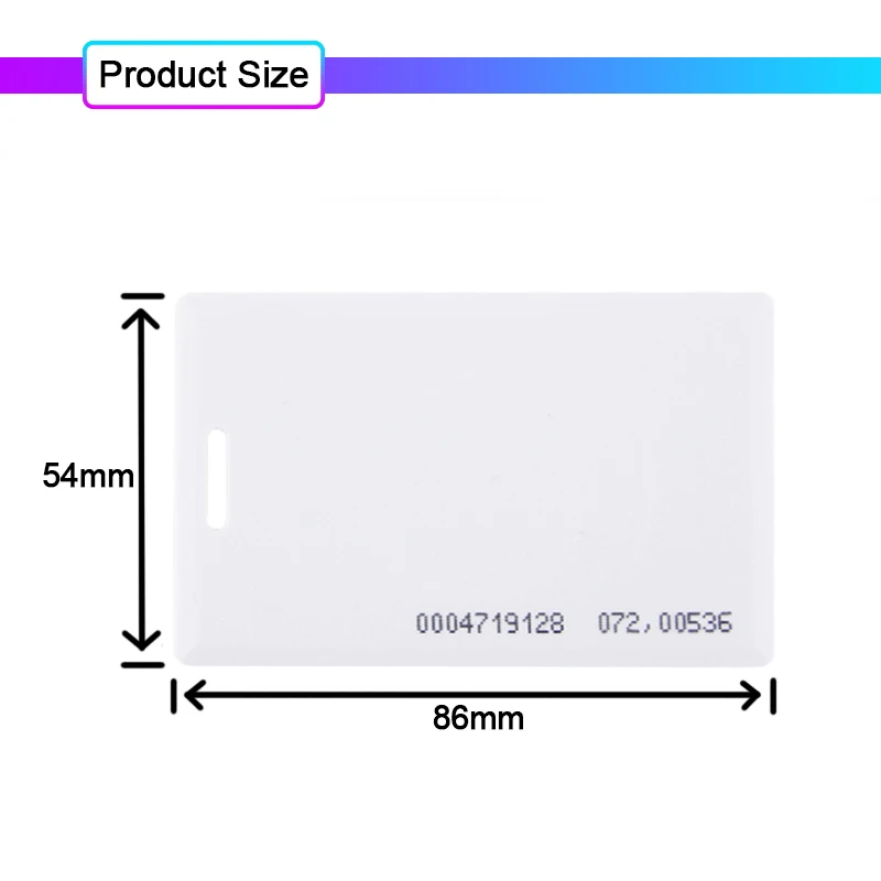 1 шт 8 мм EM4100 Tk4100 rfid карт 125 кГц Карточки контроля доступа тег Стикеры брелок Token Ring - Фото №1