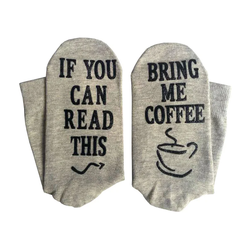 Забавные парные носки 1 пара стильные английские слова If You can read this Bring me coffee на