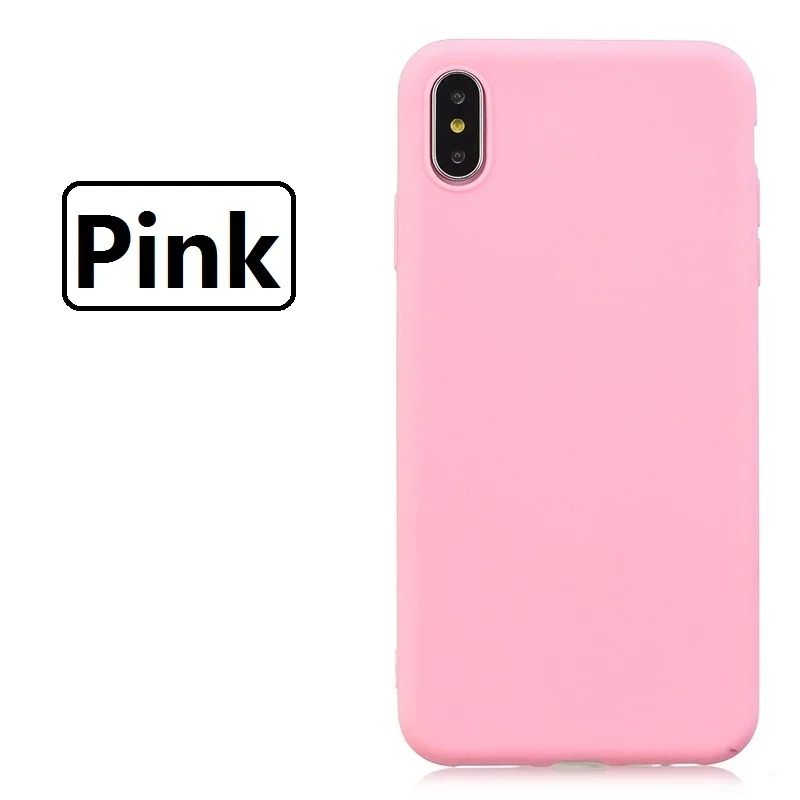 Модный простой мягкий силиконовый чехол для телефона из ТПУ ярких цветов Xiaomi Redmi