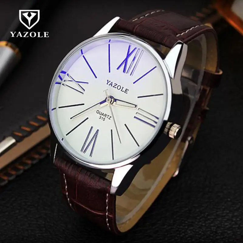 Мужские часы YAZOLE спортивные водонепроницаемые деловые кварцевые|watch business|watch fwatch