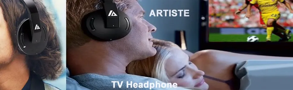 Artiste ADH500+ ADH502 1 приемник база 2 Наушники 2,4 ГГц Беспроводные ТВ наушники HiFi гарнитура 3,5 мм разъем для ПК ТВ 2 человека использования