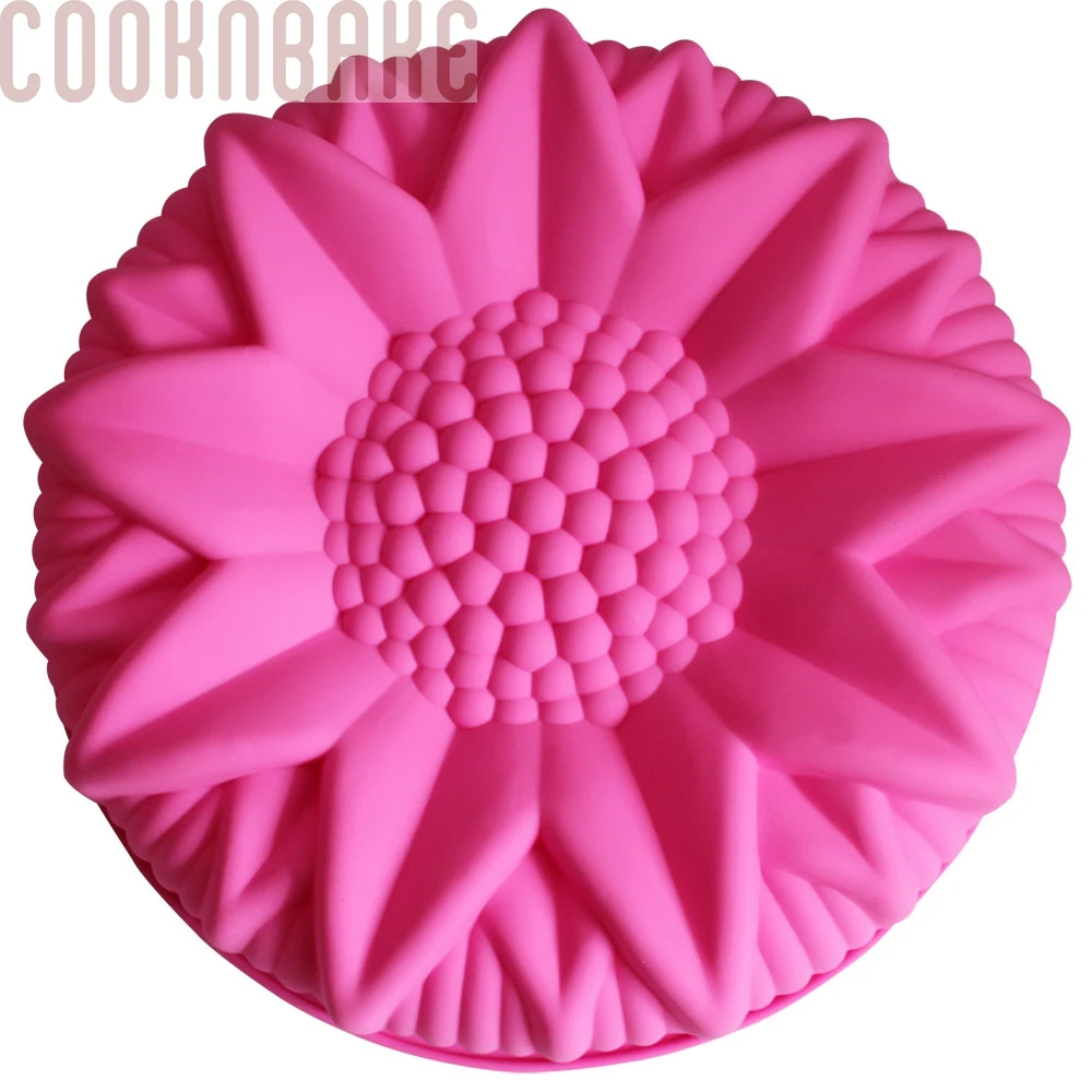 COOKNBAKE DIY силиконовая форма для десерта Формы Большой Подсолнух Стайлинг кондитерские формы SCM-003-3