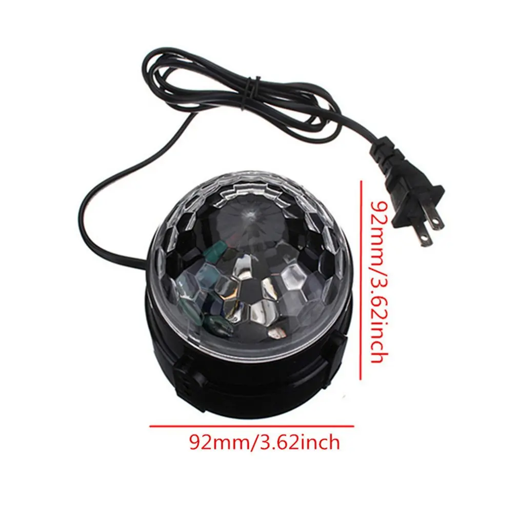 Голосовое управление RGB СВЕТОДИОДНЫЕ сценические лампы хрустальный магический