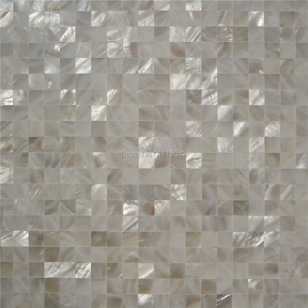 

Seamless white freshwater mother of pearl mosaic tile for home decoration backsplash and bathroom 1 square meter/lot AL052
