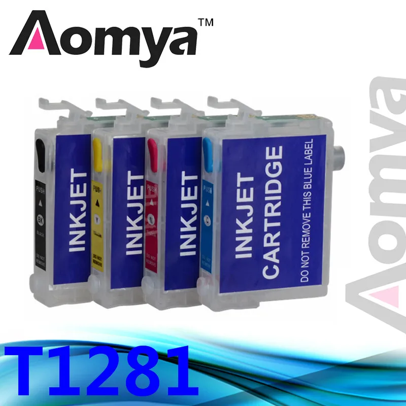 Aomya T1281 многоразового картридж для Epson S22 SX125 SX130 sx235w SX420W sx440w sx430w SX425W sx435w SX438 SX445W BX305F |