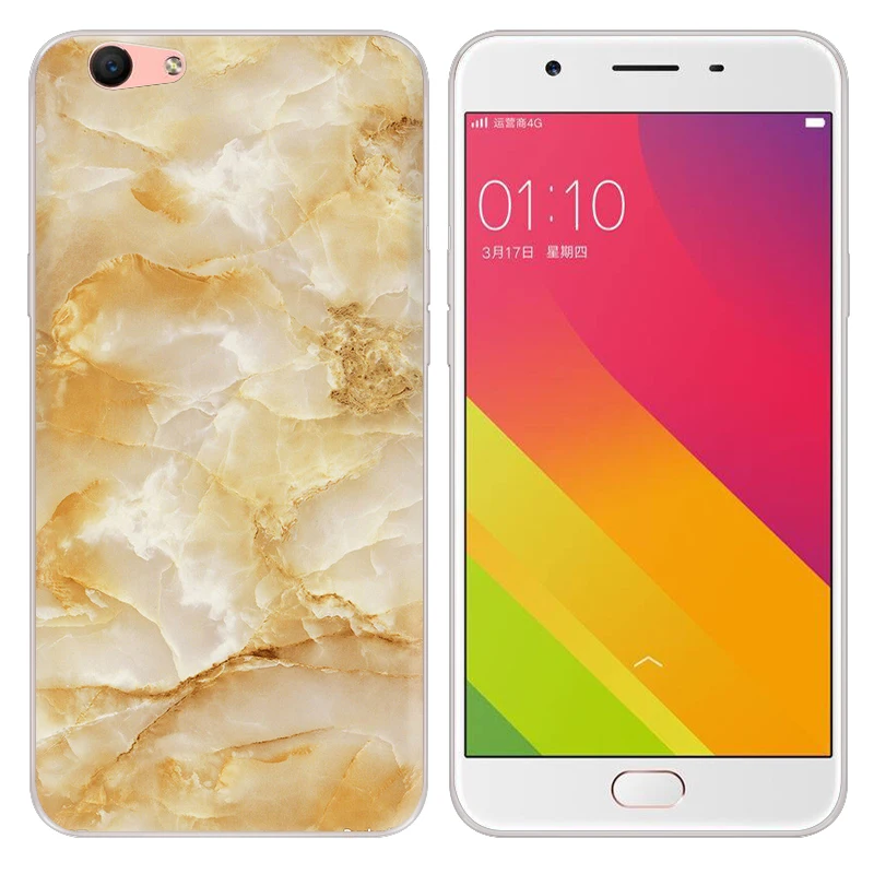 New Style Marble Series Phone Case For Oppo A59 F1S 5.5-inch High Quality Painted TPU Soft Silicone Back Cover Shell | Мобильные
