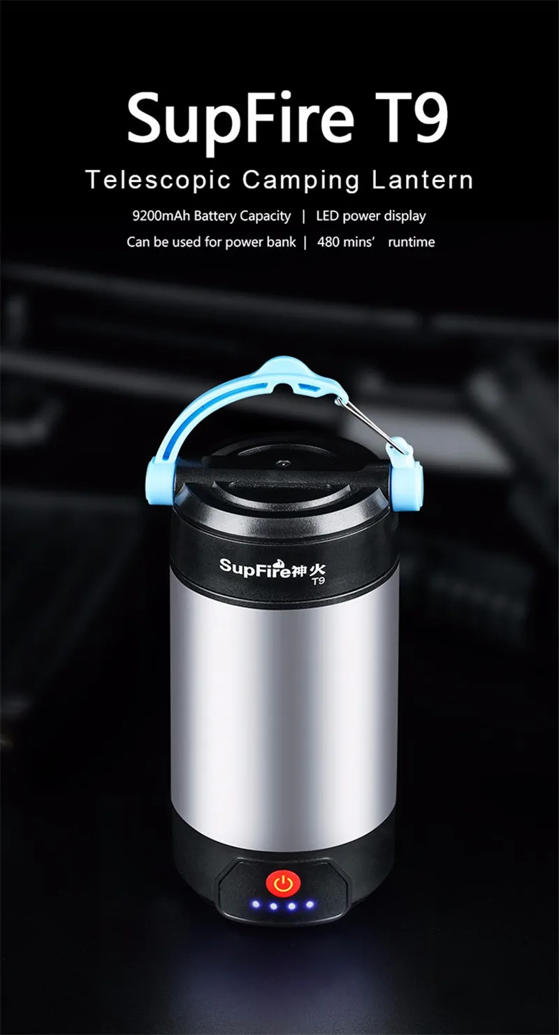 Supfire Отдых на природе света светодиодный usb-фонарик Фонари a T9 палатка вспышки света 18650 для Sofirn конвой велосипед Фонари