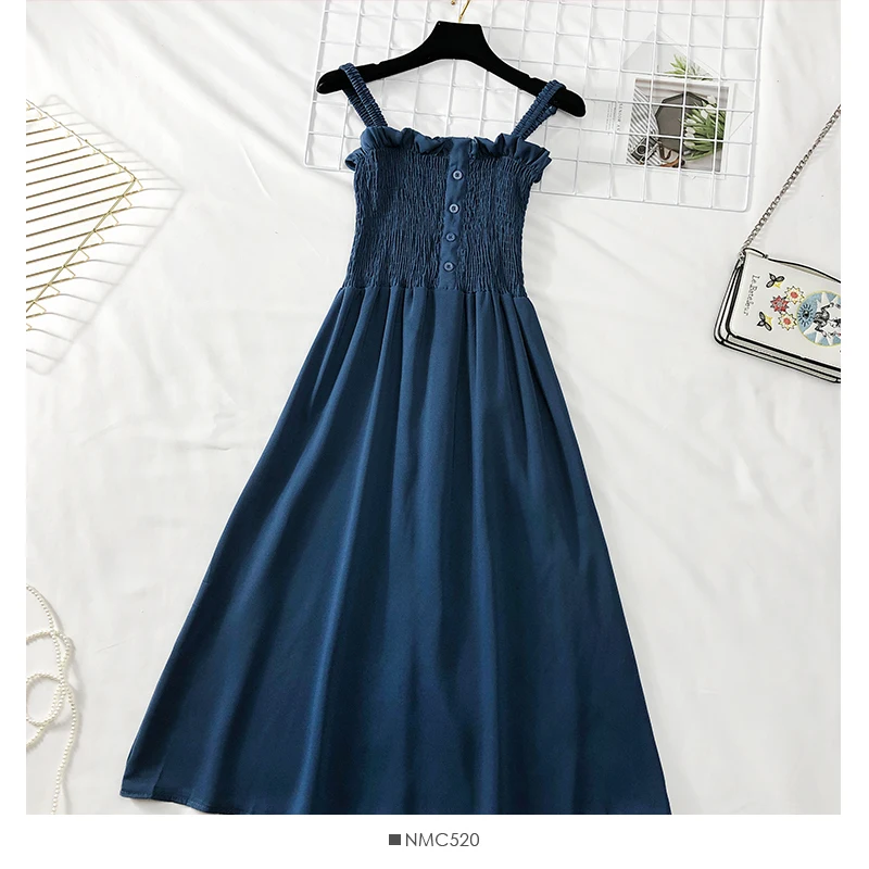 Летнее женское платье 2020 корейское Макси без бретелек пикантное зеленые пляжные