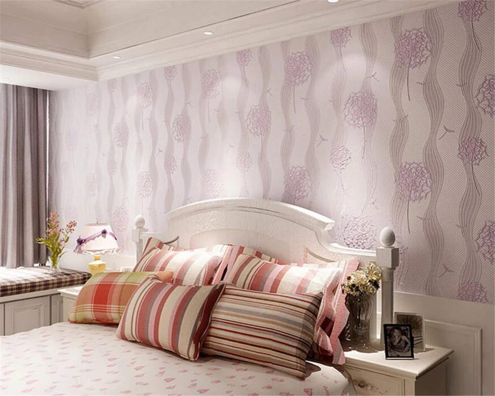 Beibehang Home decoration wallpaper modern fashion 3d living room bedroom dandelion children roll | Обустройство дома