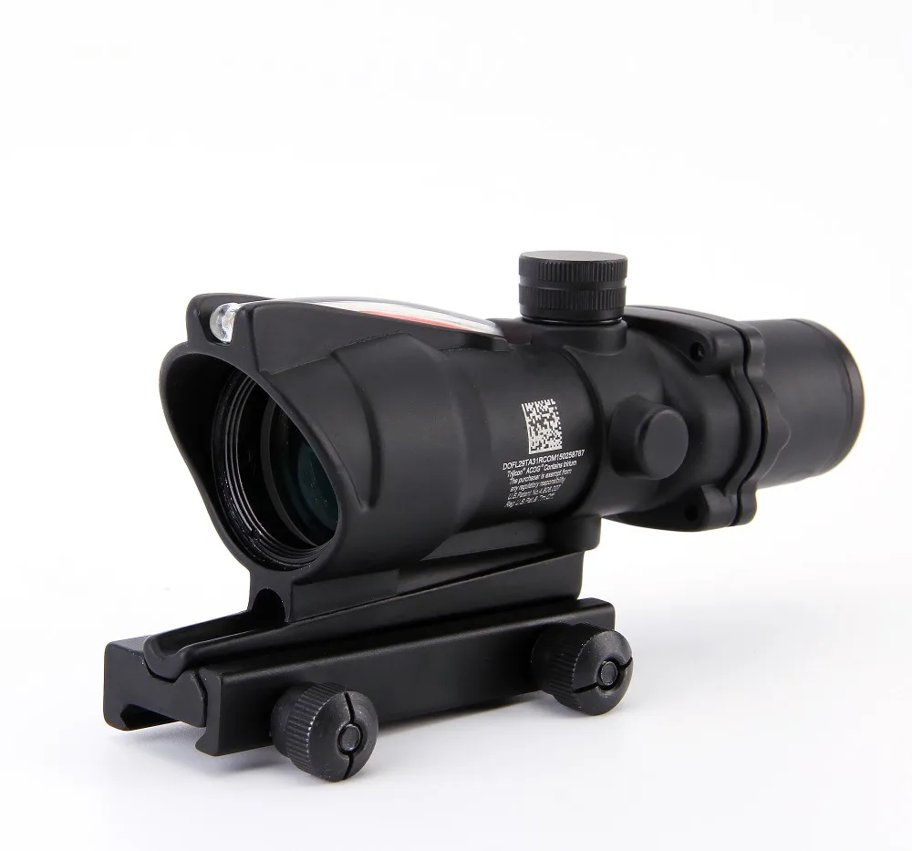 Оптический Прицел ACOG 4X32 красный с подсветкой черный цвет тактический охотничий
