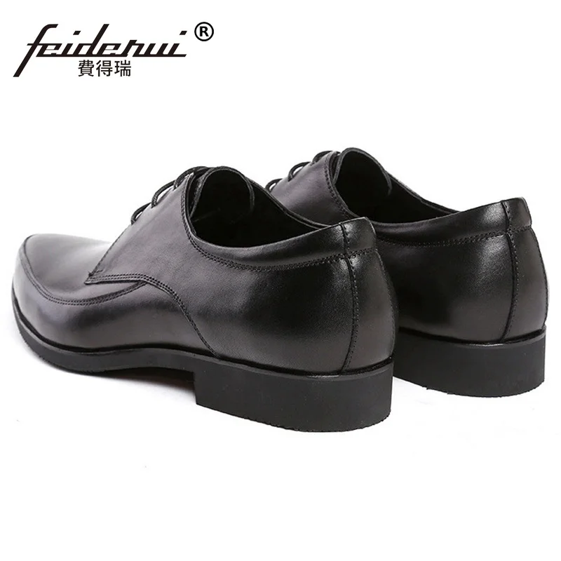 Туфли мужские классические на платформе натуральная кожа заостренный носок