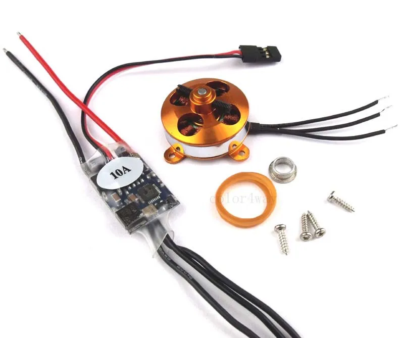 Самолет 1400kv безщеточный 2204 14 + ESC 10A Скорость контроллер Новый I401|1400kv brushless motor|brushless