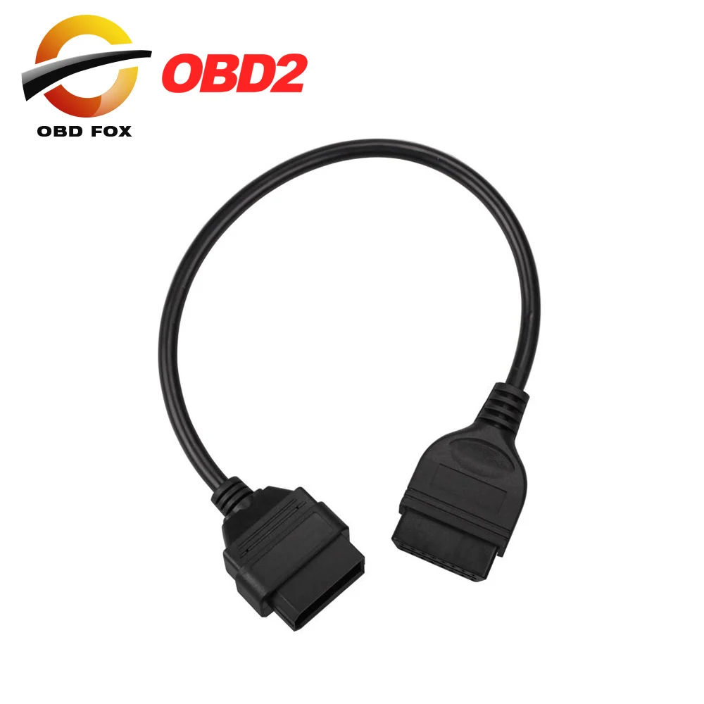 2019 Лидер продаж для Nissan 14 Pin to 16 Female OBD2 OBDII кабель диагностический адаптер