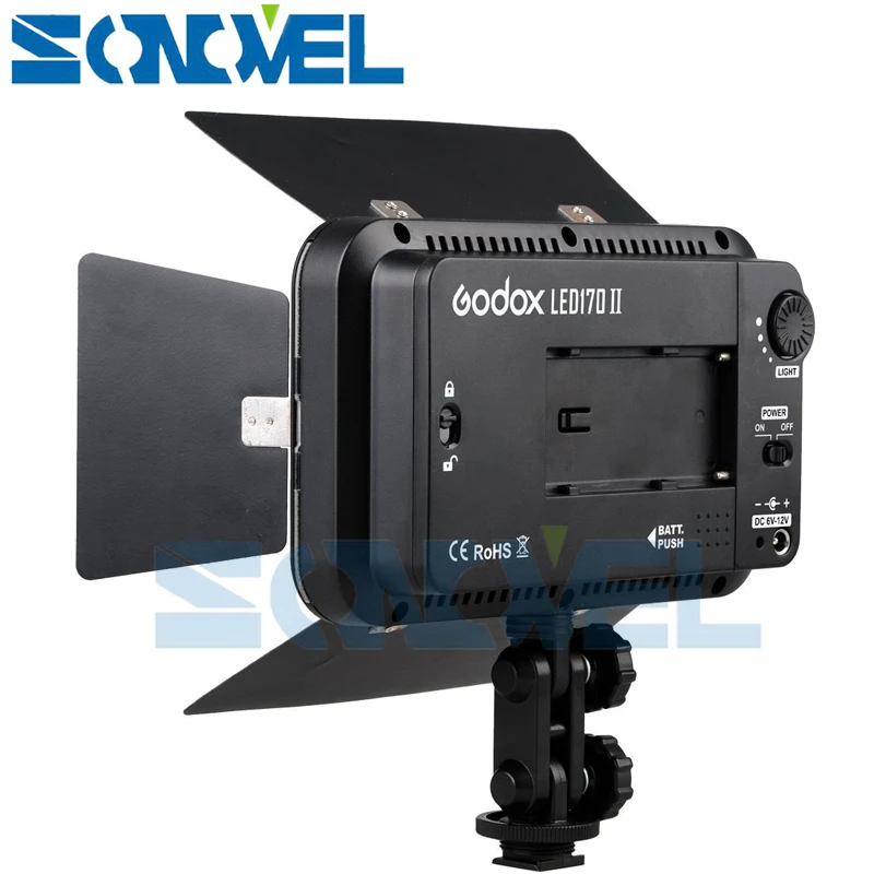Godox LED170 II Видео светильник 170 Светодиодная лампа освещение со шторкой 5500-6500K