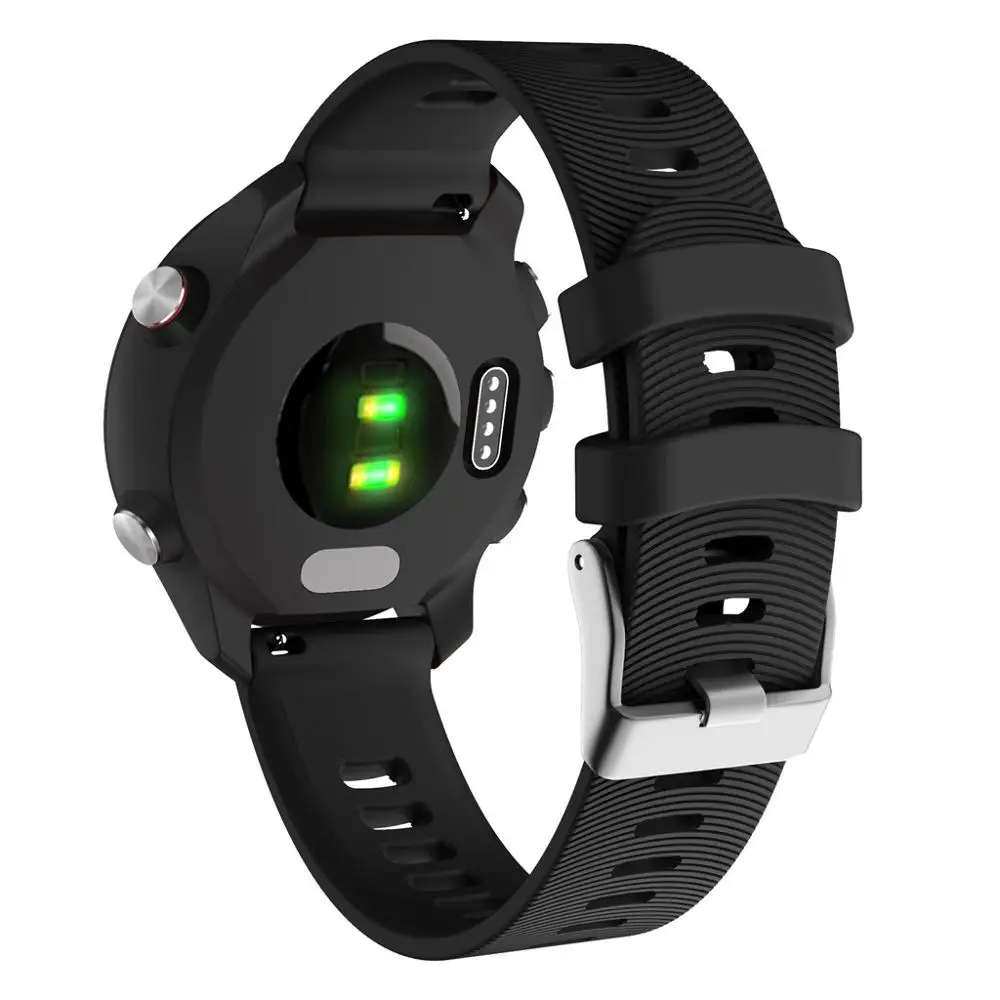 Спортивный мягкий силиконовый сменный ремешок для часов Garmin Forerunner 245 Смарт-часы браслет носимые Аксессуары#604