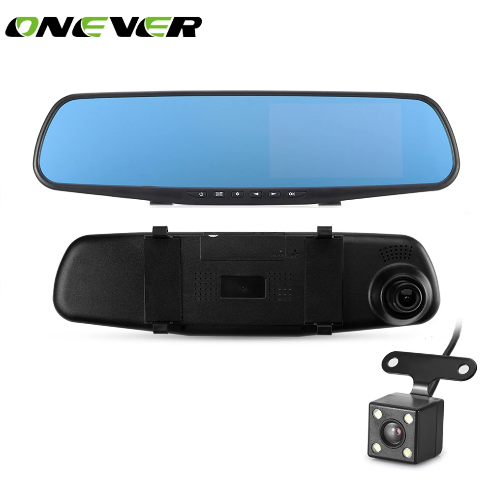 Автомобильный видеорегистратор Onever 1080P с двумя объективами камерой заднего вида