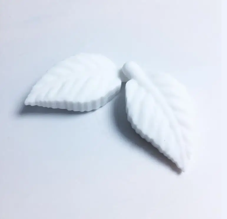 white 20 шт./партия, силиконовые бусины, дерево, лист, еда, класс, Детские Жевательные свободные бусины, кормящие BPA бесплатно, высококачественный силиконовый Прорезыватель для зубов, игрушка - Цвет: white