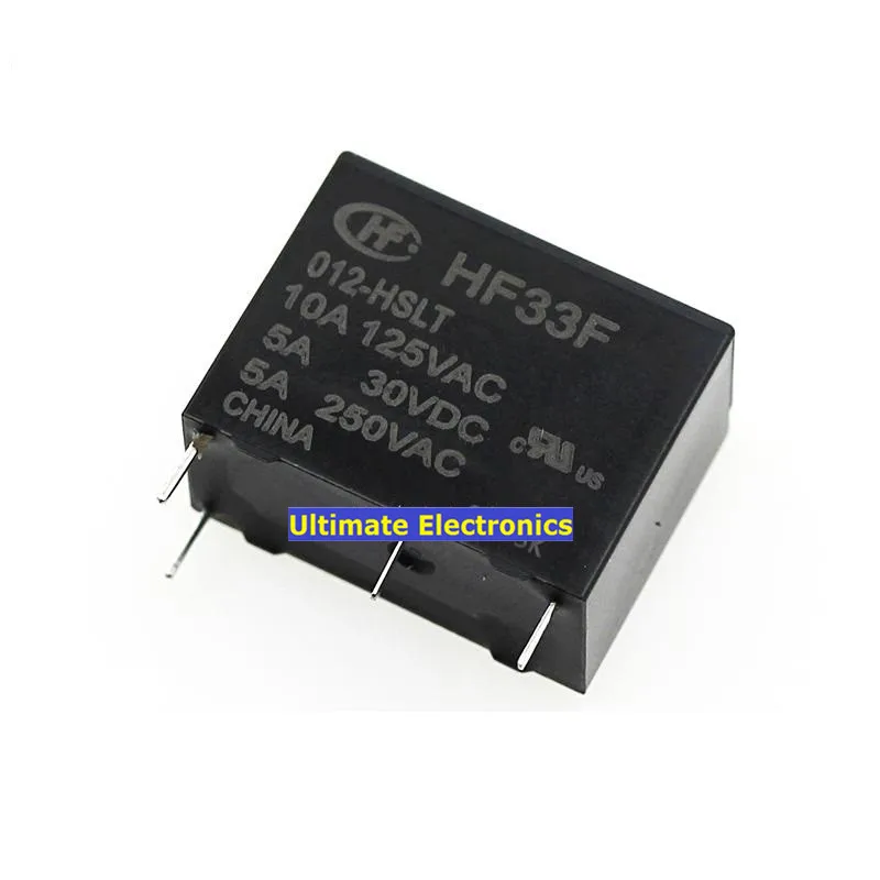 10 шт. HF33F-012-HSLT заменяет HF33F-012-HS3 4 контакта 5А высокочувствительные реле |
