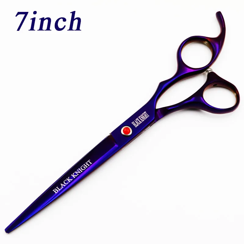 BLACK KNIGHT Professional Hairdressing scissors 7 inch Cutting Barber shears pet scissors purple style