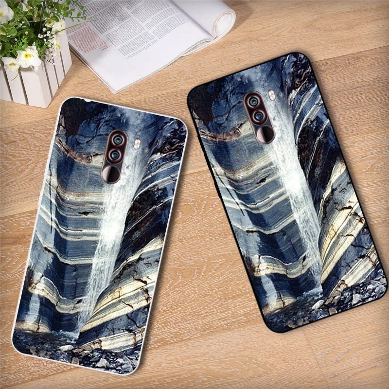 6.18 inch for Xiaomi Pocophone F1 Luxury Black Matte Cover Clear Silicone Soft TPU OKAY Phone Cases |