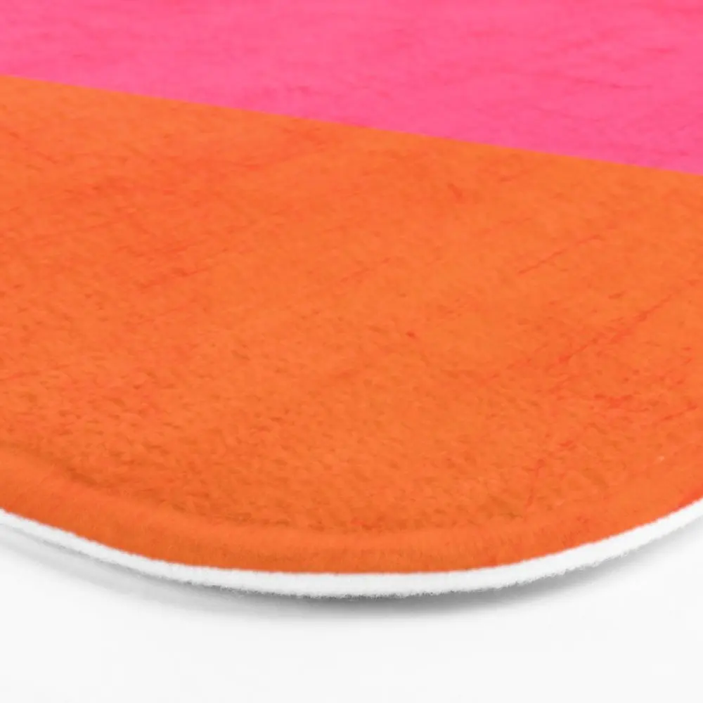 Orange And Hot Pink Classic Bath Mat 17&quot x 24&quot | Дом и сад