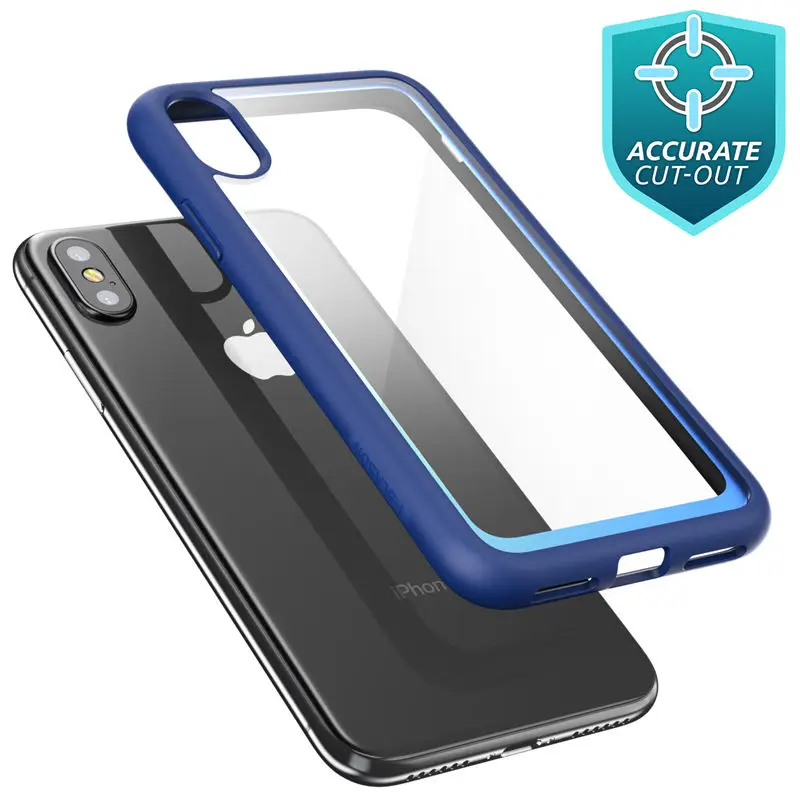Чехол для iPhone X Xs 5 8-дюймовый i-Blason Halo Series с защитой от ударов и царапин прозрачный