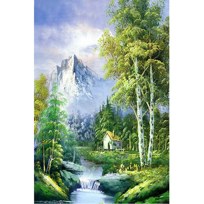 DIY 3D алмазная живопись пейзаж вышивка картины стразы хобби рукоделие Алмазная
