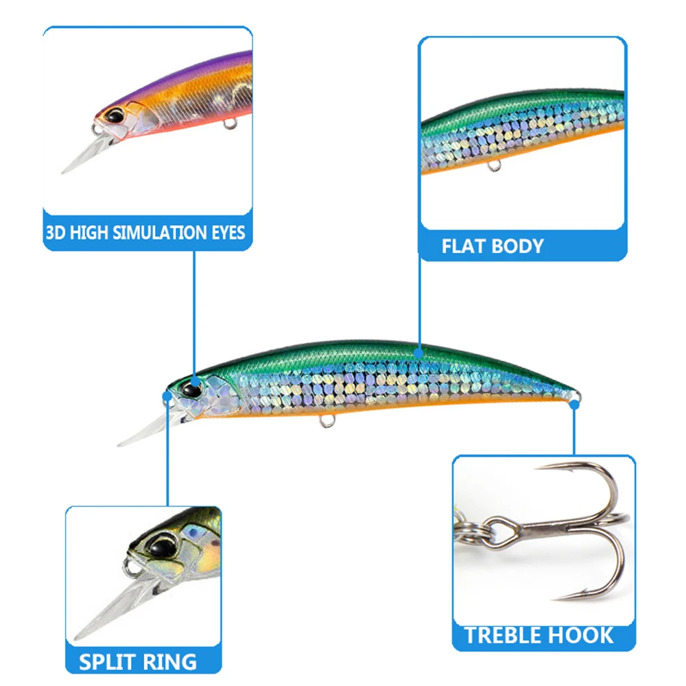 OTTESEN 1pcs/lot 110mm 16g minnow fishing lure 3D fish eyes professional quality hard isca artificial bait pesca peche wobblers | Спорт и