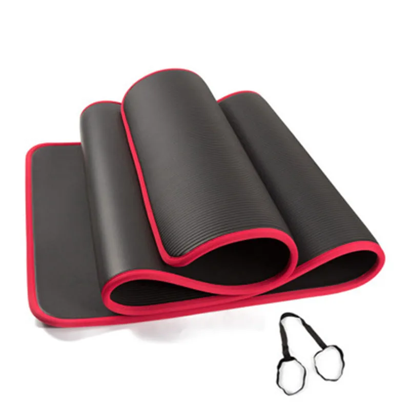 183cmX61cmX1cm высокое качество NRB Нескользящие коврики для йоги фитнеса безвкусный