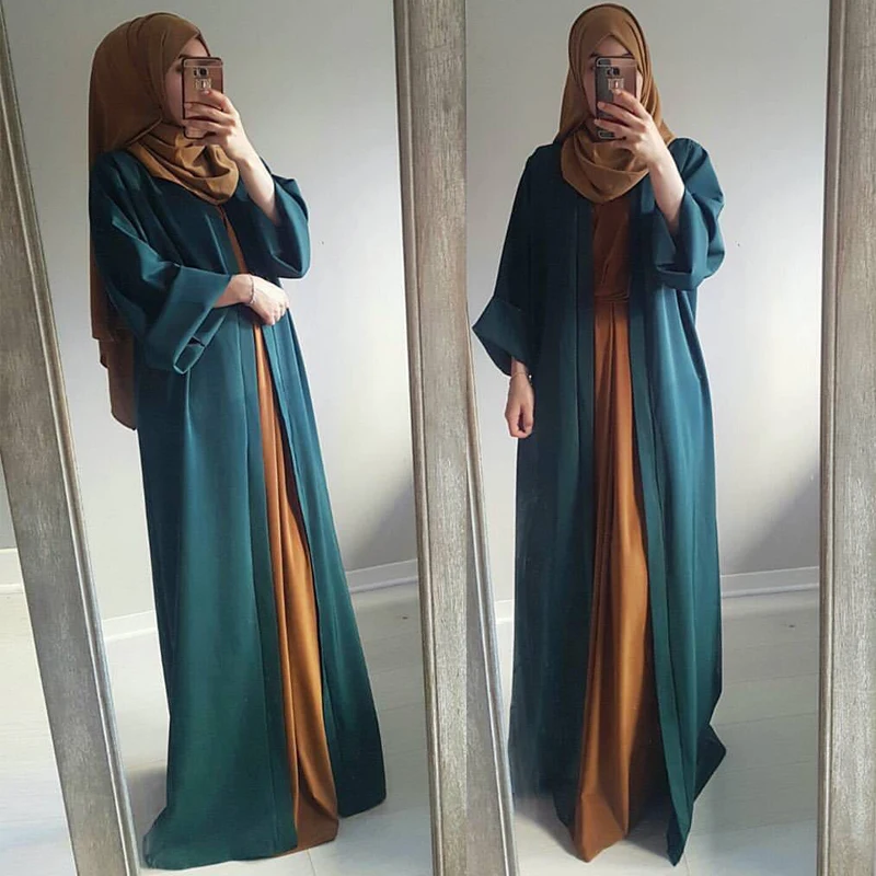 Женский халат Caftan Abaya Дубайский кардиган мусульманский хиджаб платье женское